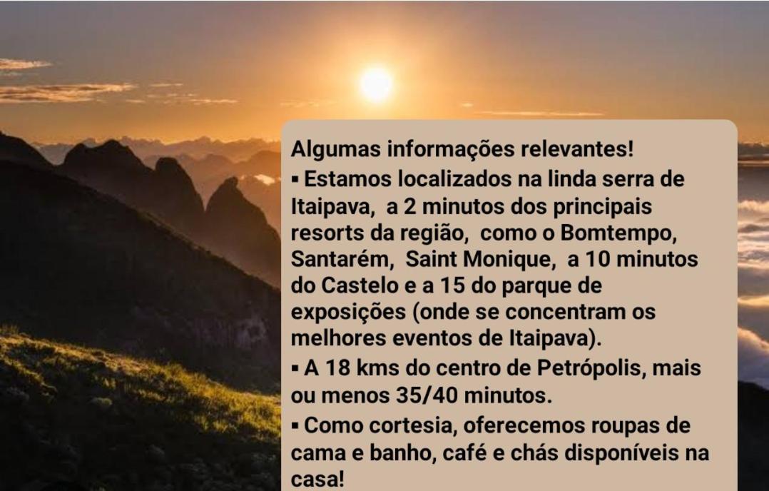 Aconchego De Itaipava - Casa De 3 Quartos, Equipada, Area Kids, Jacuzzi, Pet Friendly, Churrasqueira, Em Meio A Natureza E Proximo Ao Centro Do Bairro Petropolis  Ngoại thất bức ảnh